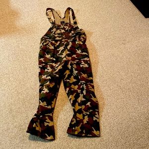 Faded Glory brand camouflage, bib overalls, like NEW